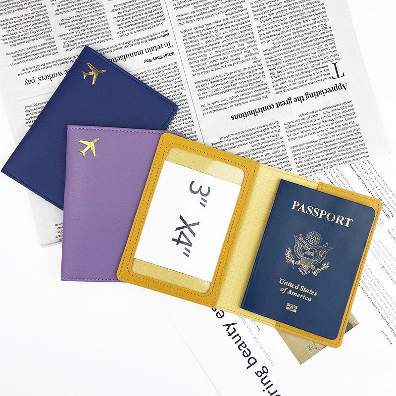 Multifunctional Id Bag Pu Leather Passport Cover