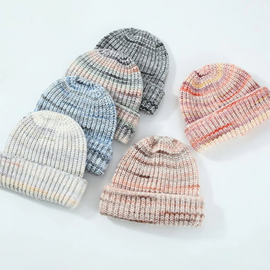 Gorro de punto de contraste térmico