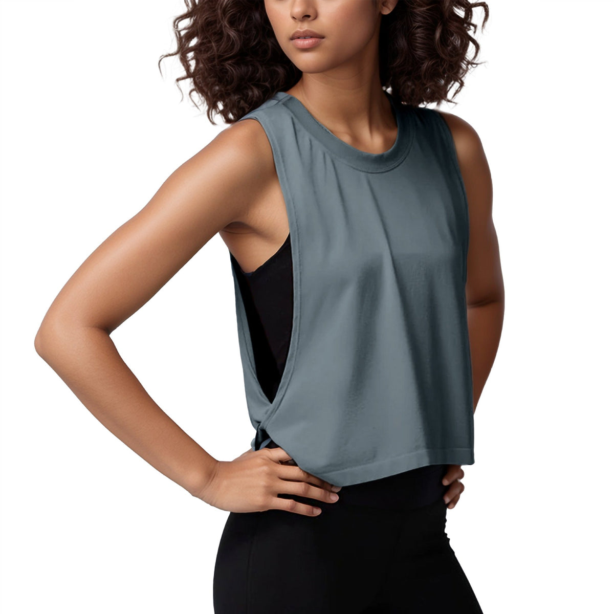 Cross-Border Loose Sleeveless Blouse Sports Vest Women's Summer Lightweight Breathable Running Yoga Clothing Top Fitness Vest
