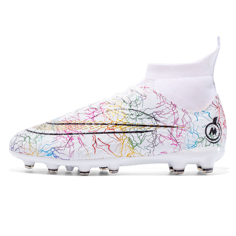 High Top Soccer Shoes TF Artificial Turf