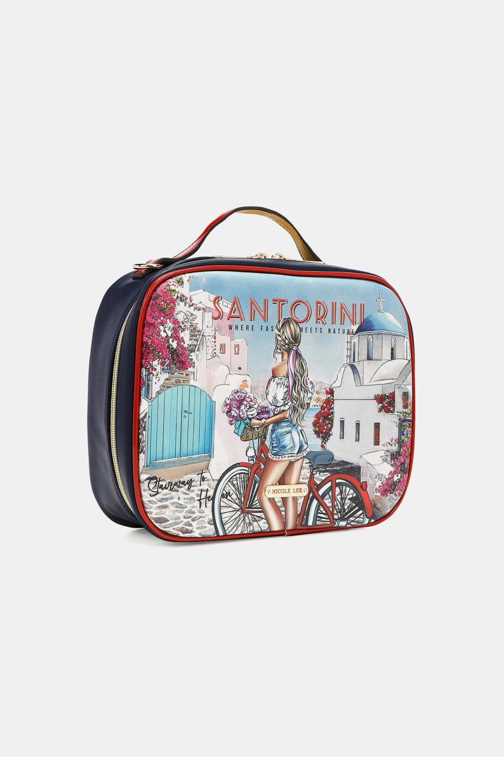 Bolso con estampado de Nicole Lee USA con tres bolsos pequeños