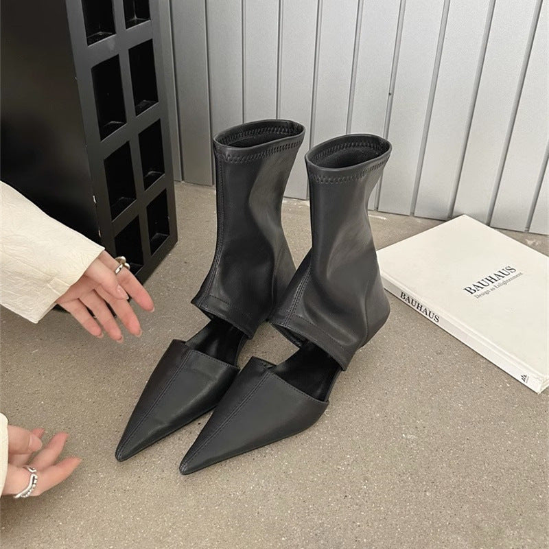 Women's French-style Pointed-toe Stiletto Boots