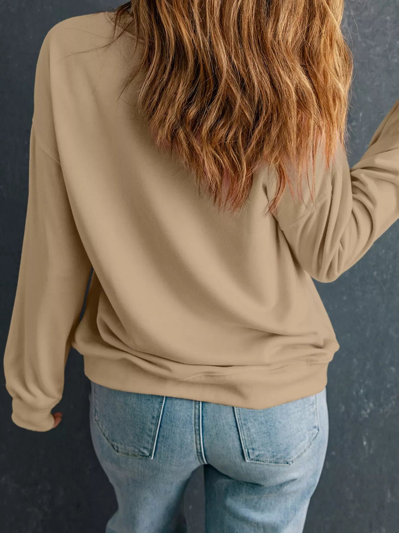 Halloween Ghost Graphic Drop Shoulder Sweatshirt
