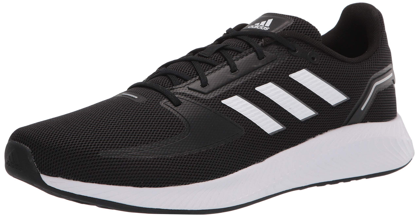 adidas Mens Runfalcon 2.0 Running Shoe Black/White/Grey 11