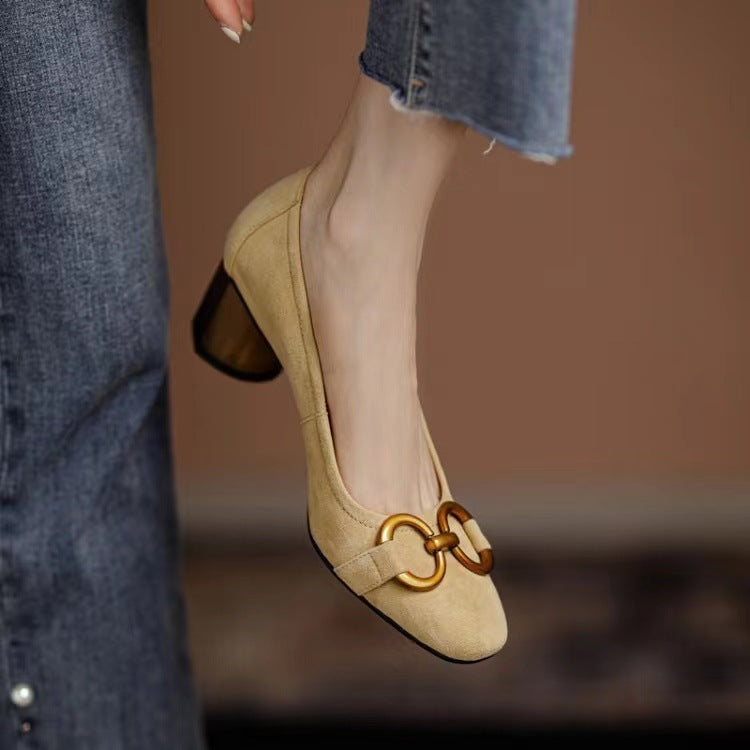Women's Square-Toe Heels