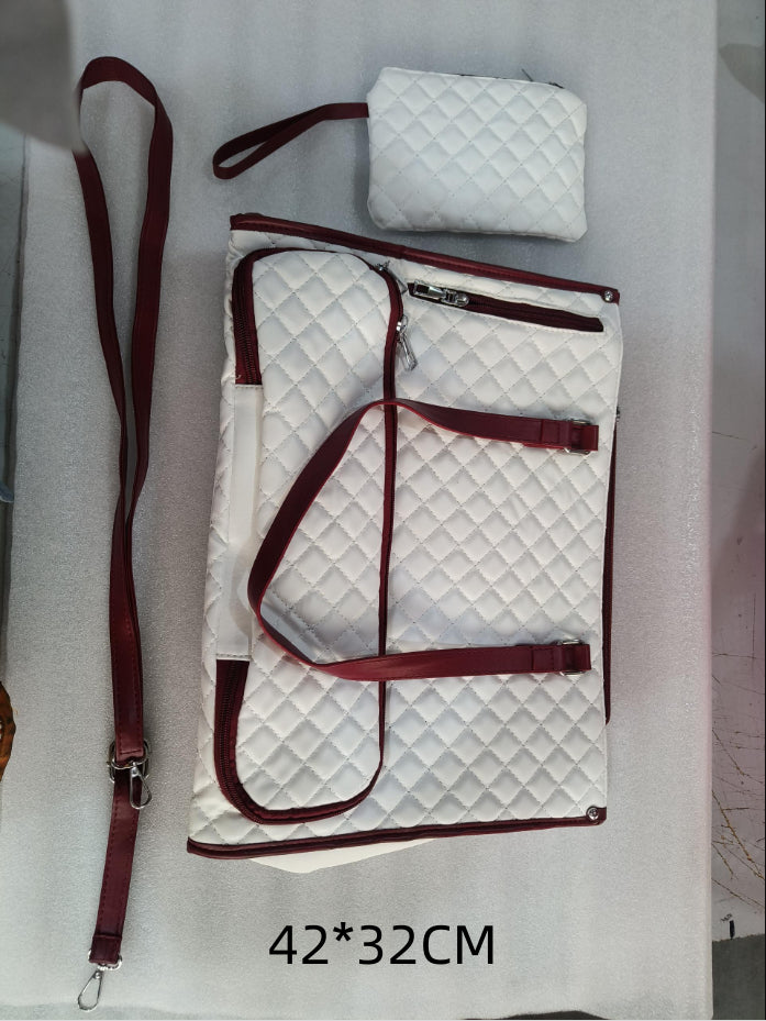 Women's Quilted Laptop Bag with Matching Crossbody