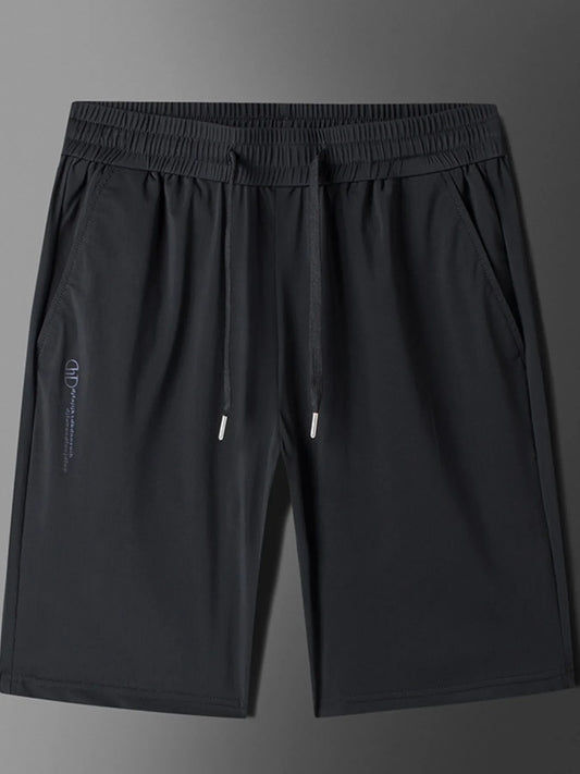 Men's Plus Size Drawstring Shorts with Pockets