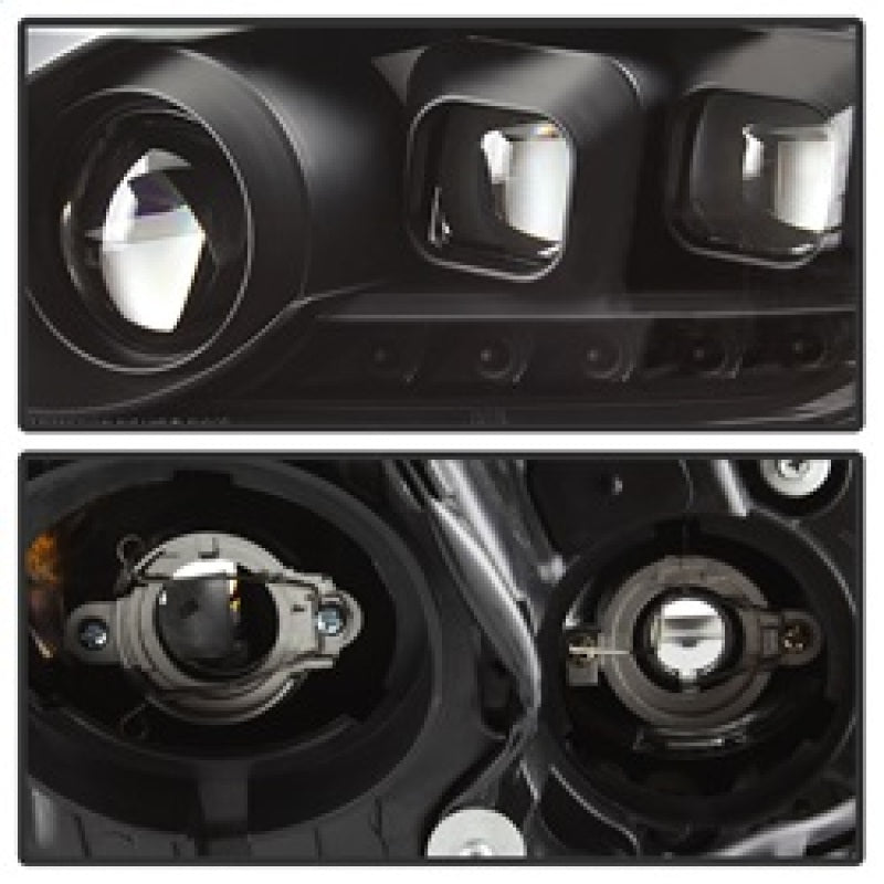 xTune Infiniti G37 Coupé (sin AFS) 08-15 Faros Proyector - Negros PRO-JH-IG3708-2D-LB-BK