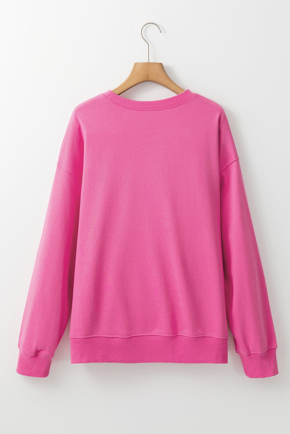 Sudadera con Gráfico Bordado MAMA Floral Rosa Roja
