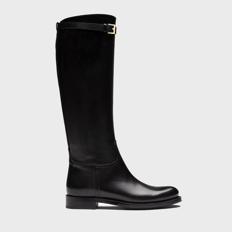 High-Top Flat-Bottom Women's Fashion Boots