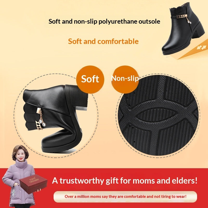 Women's Warm Fleece-Lined Ankle Boots