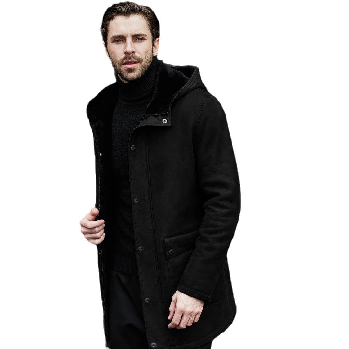Casual Fleece Hooded Jacket For Men
