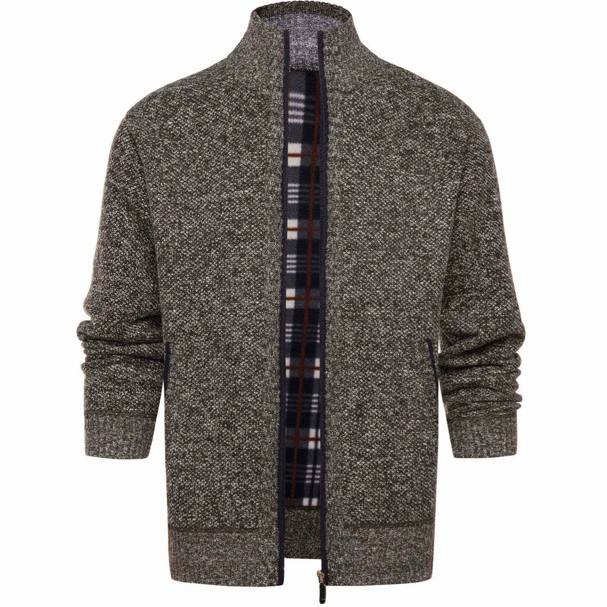 Wholesale Amazon 25 Cross-border Amazon Autumn And Winter Men's High Collar Velvet Thick Sweater Trend Slim Casual Wool