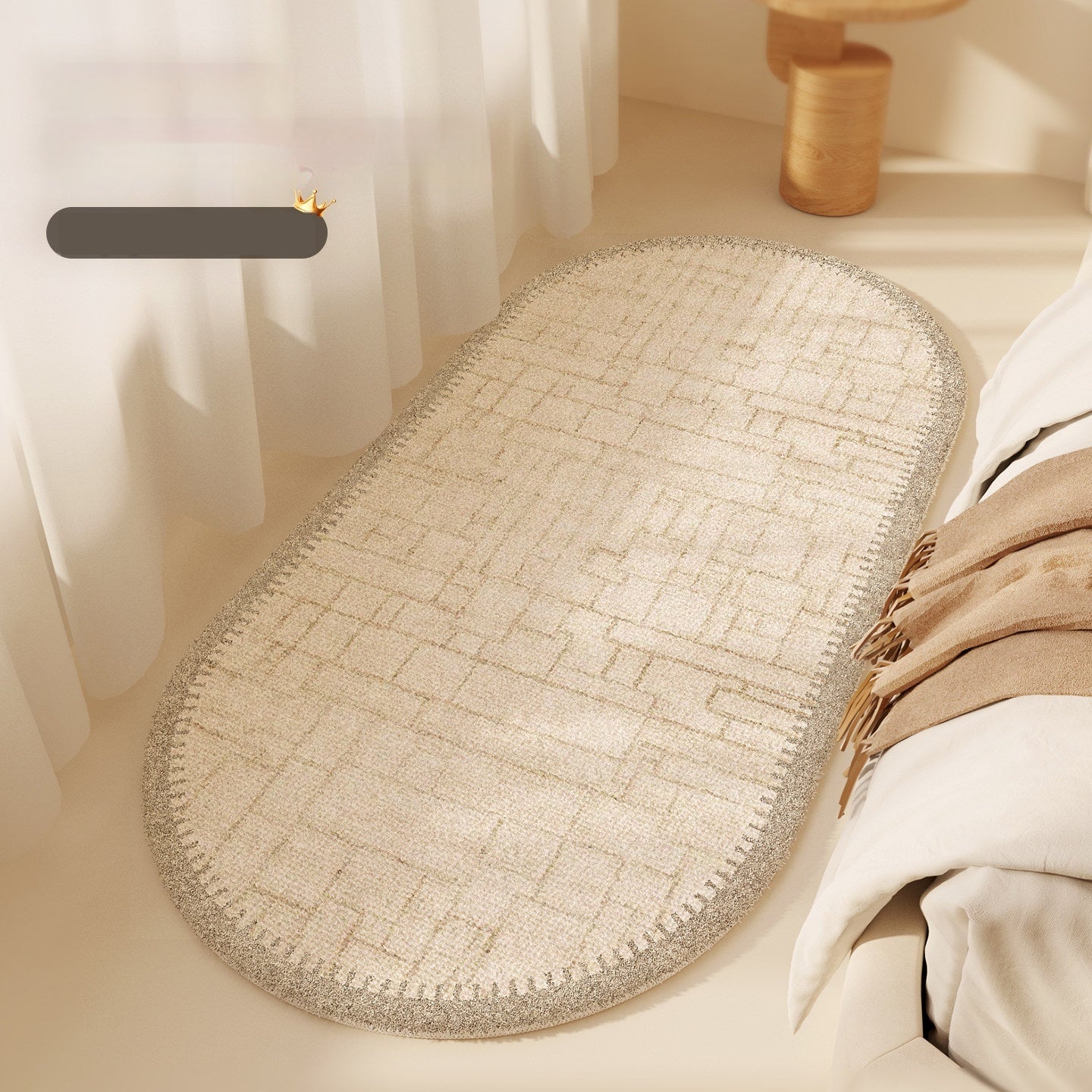 French Light Cream Style Bedroom Ins Style Bedside Carpet