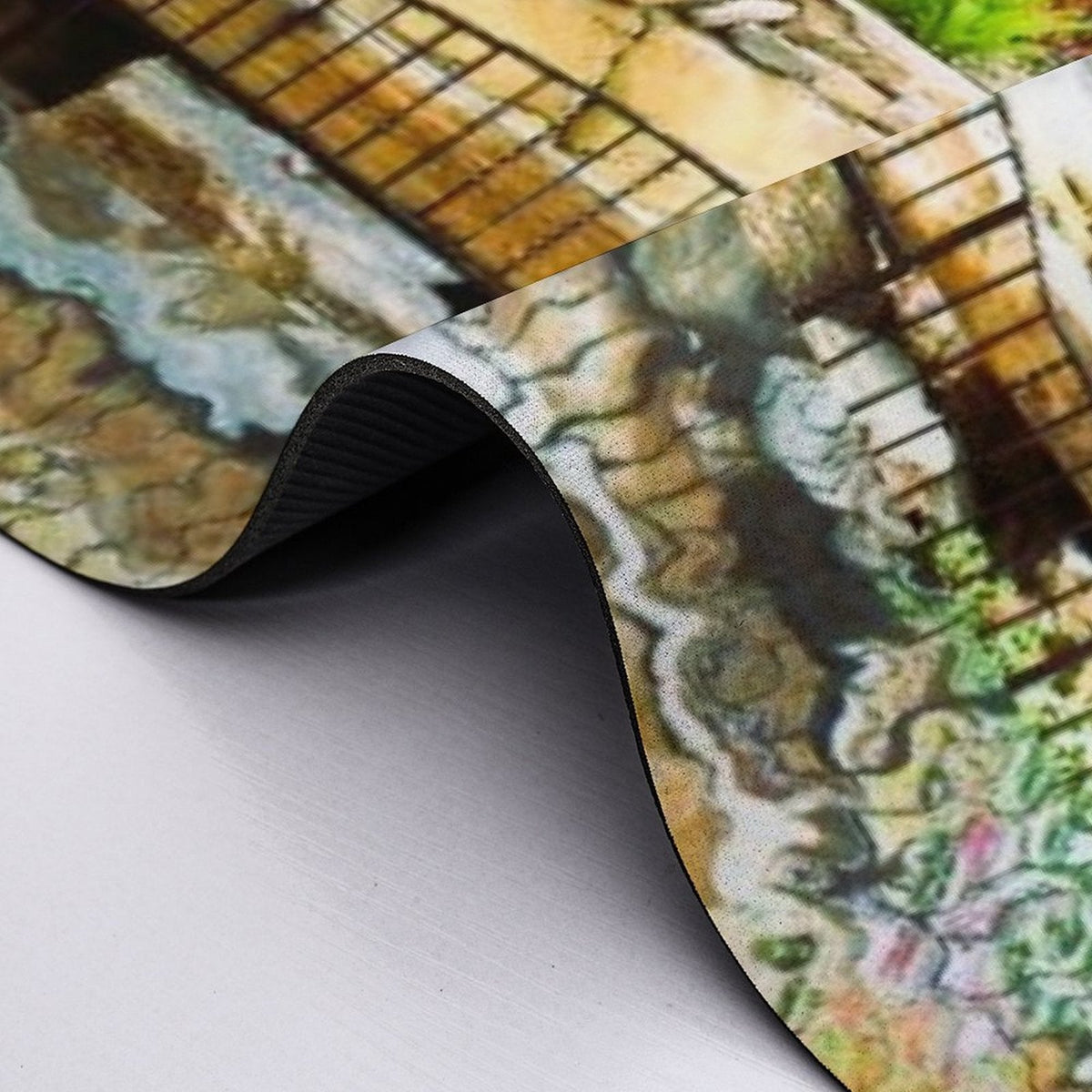 Tropical Waterfall Design Diatomaceous Earth Bath Mat | Ships from USA