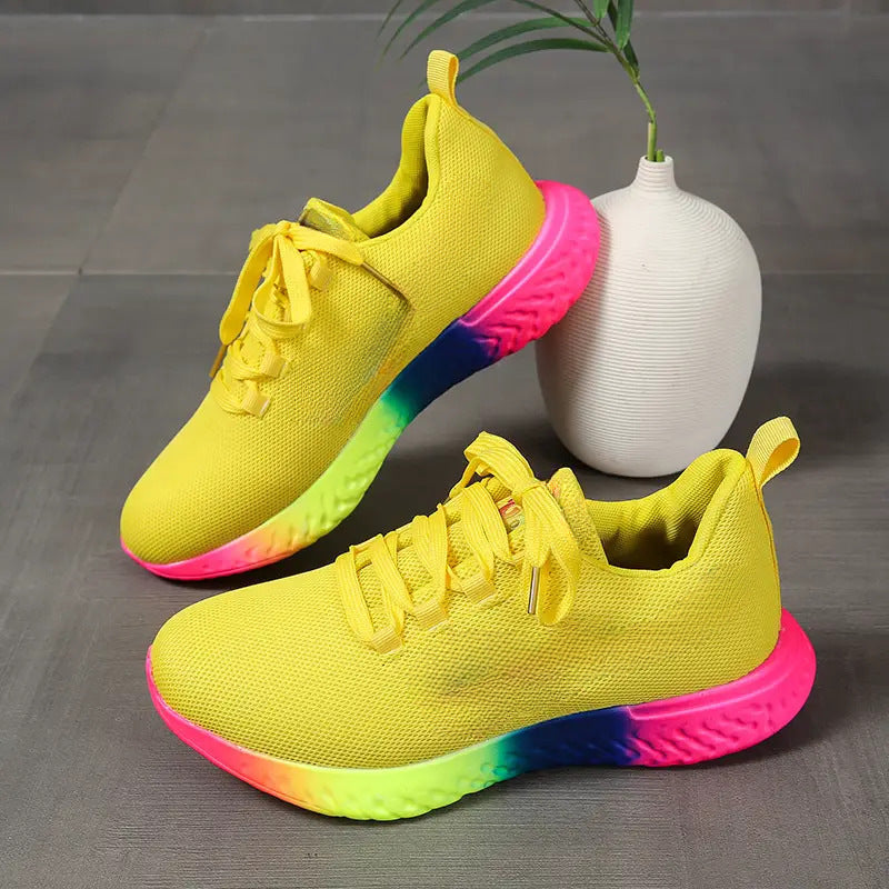 Women's Lace-up Mesh Sneakers