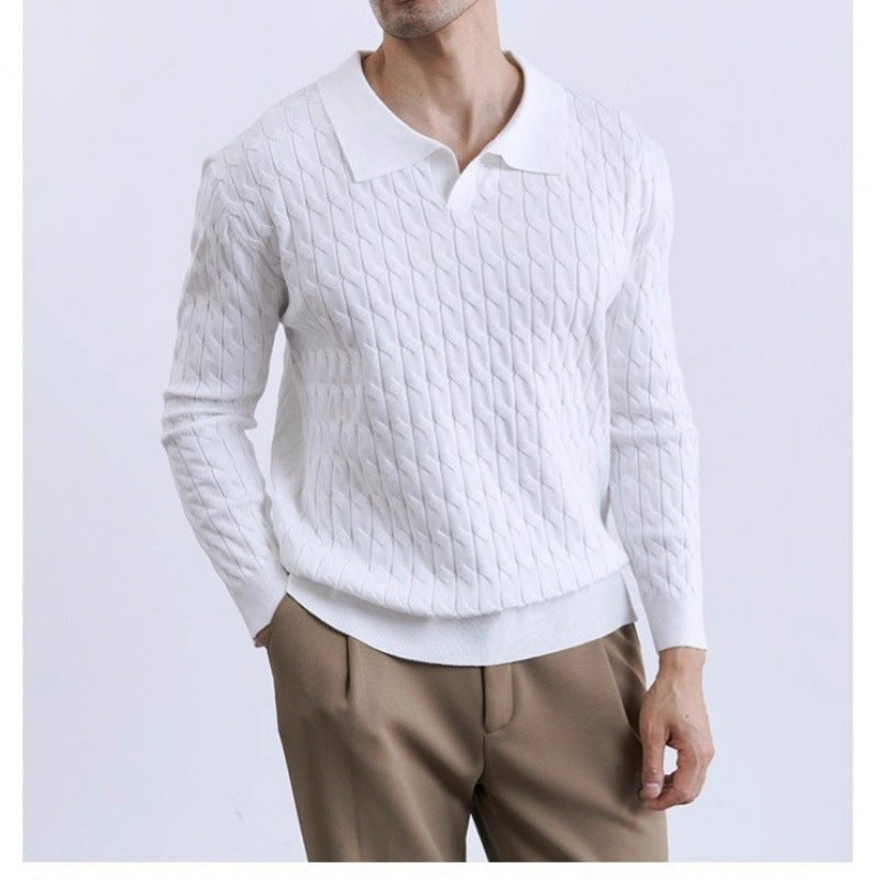 Mens Casual Comfortable Pullover Sweater