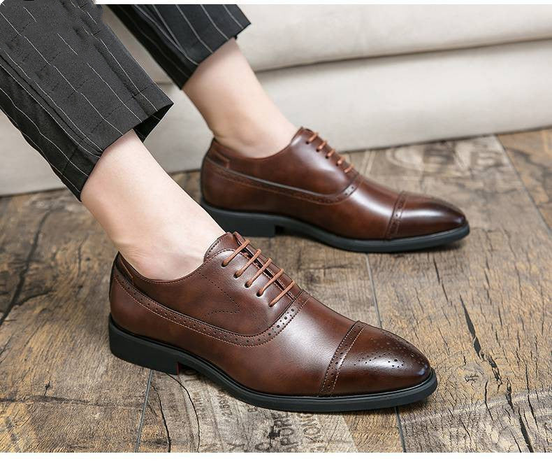 Men's Pointed Leather Boots