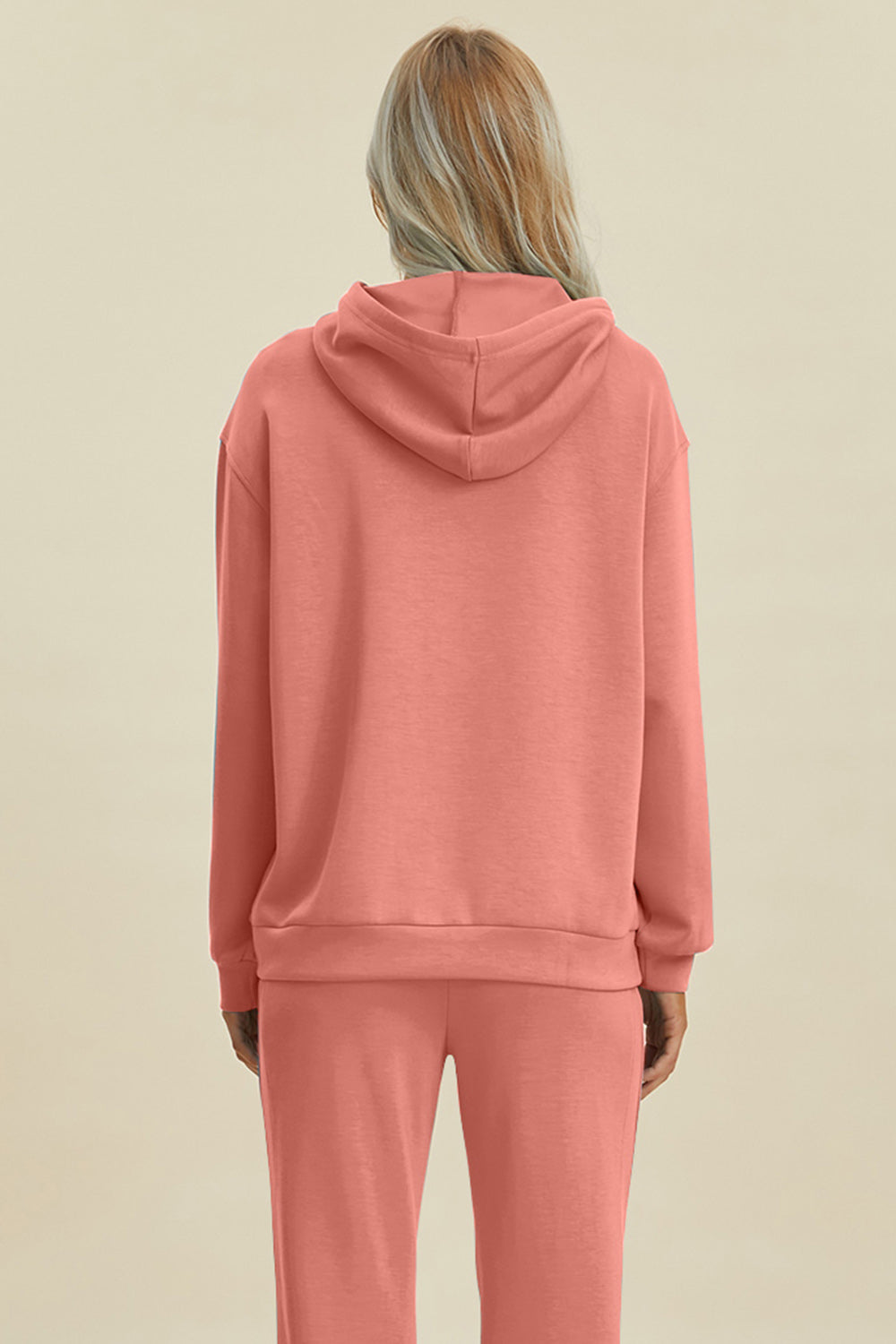 Sudadera con capucha de manga larga Basic Bae de tamaño completo con cordón de ajuste y bolsillo canguro de Scuba Air