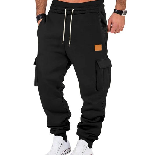 Pantalón deportivo cargo para hombre con múltiples bolsillos