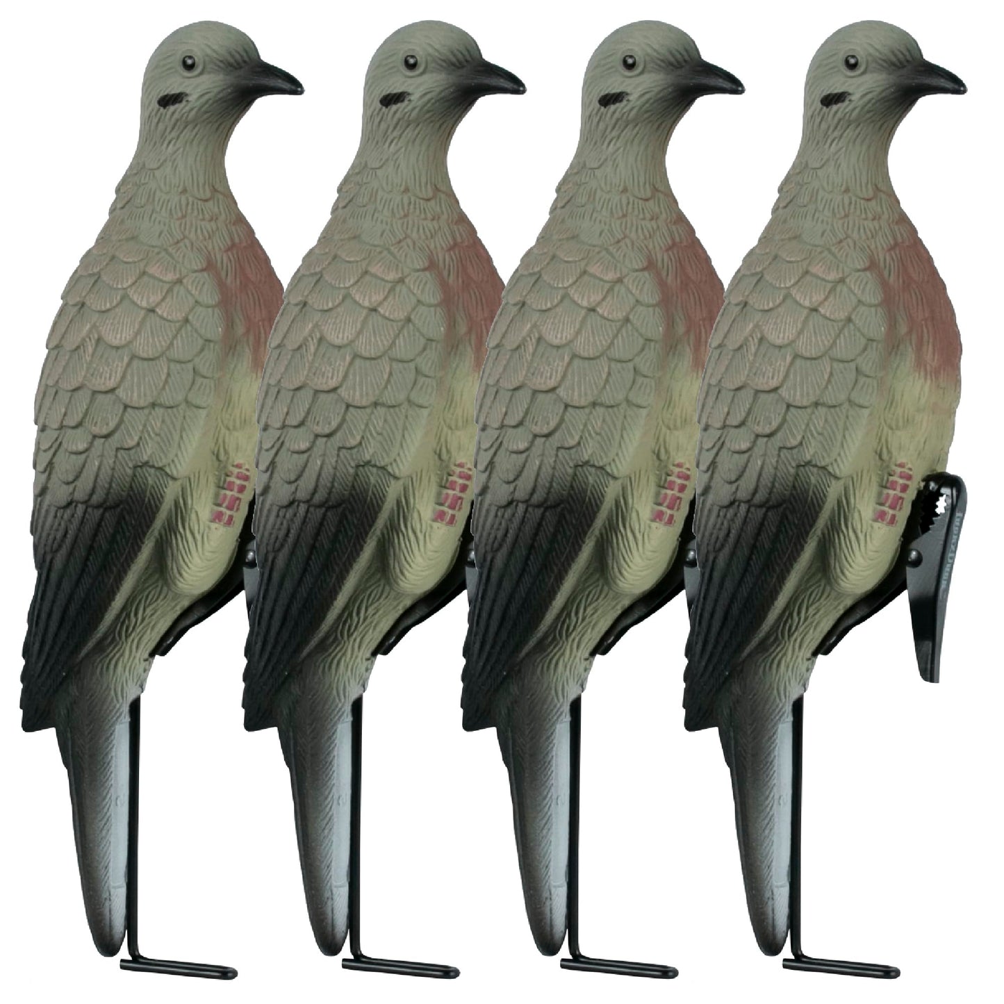 Lucky Duck Clip on Dove Decoys with Stake 4 Count