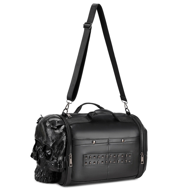 Three-dimensional Trendy Cool Skull Single Room Crossbody Portable Travel Bags