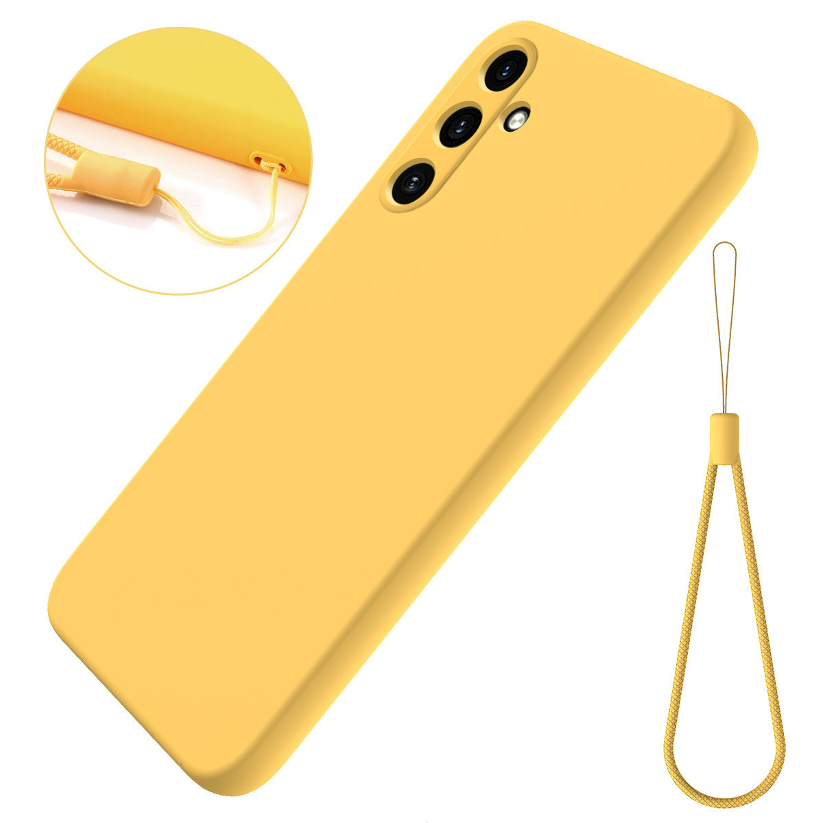 Solid-color Minimalist Soft Liquid Silicone Case