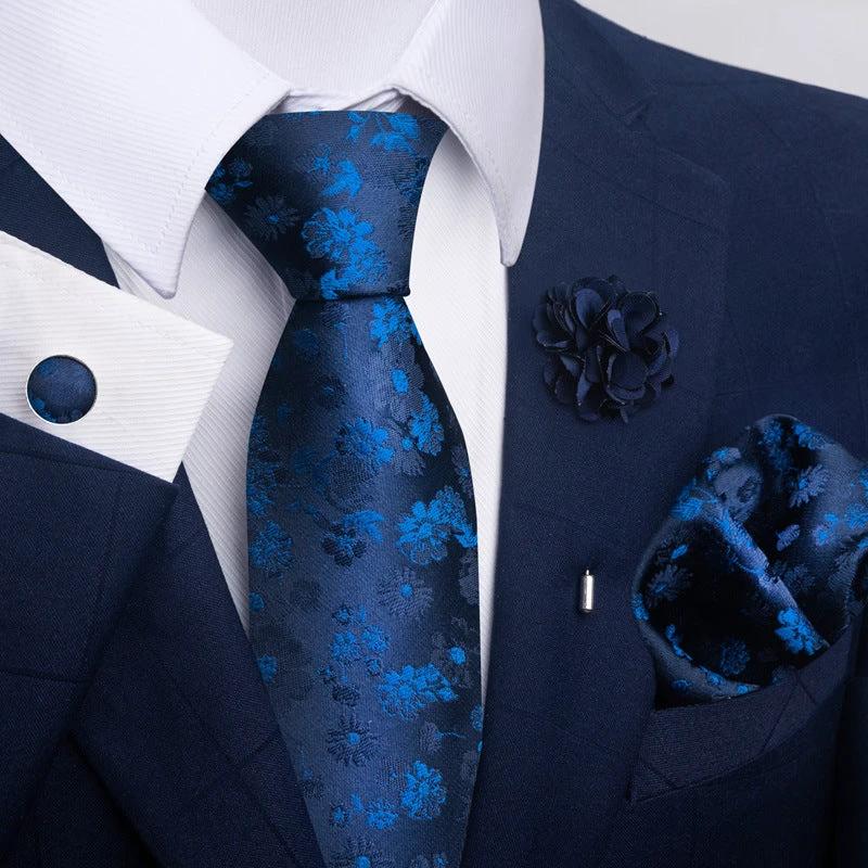 Men's Tie and Pocket Square Combo