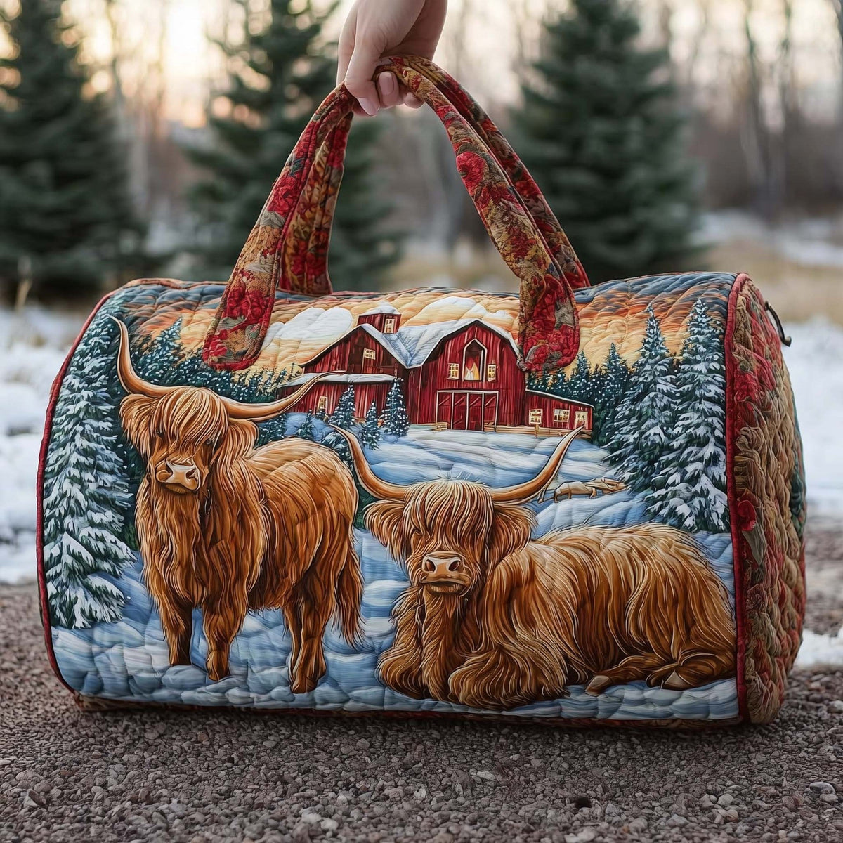 Short-Distance Handheld Quilted Travel Bag