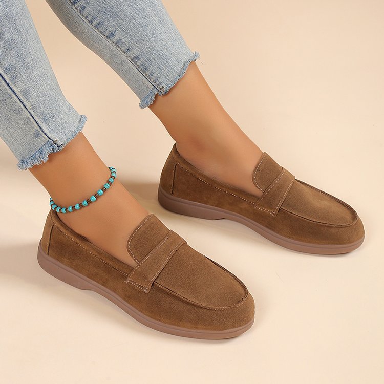 Casual Suede Loafer Flats