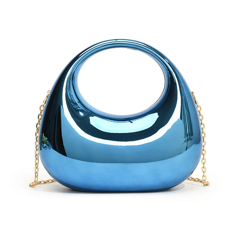 Acrylic Small Size Gold Handbag Chain Shoulder Oblique Handbag