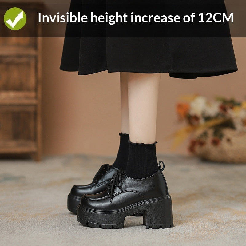 Women's Chunky-sole Lace-up Loafers