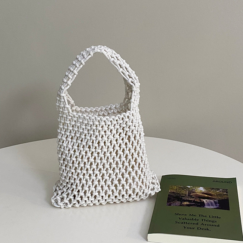 Handwoven Fashion Versatile Mesh Beach Bag Travel Bag