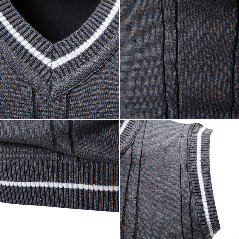 AutumnWinter New Mens Fashionable Trendy Vest Sweater Knitwear