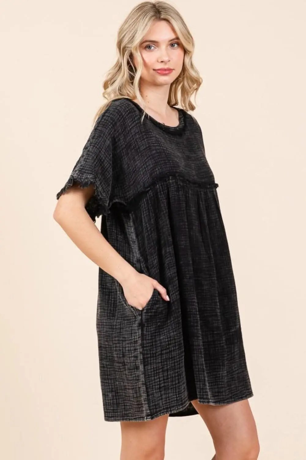 Dresses Trendsi Culture Code babydoll dress with pockets