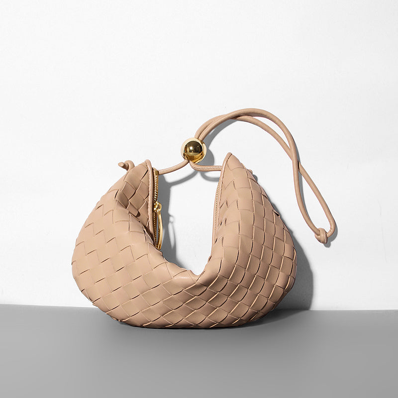 Small Golden Ball Woven Travel Bag