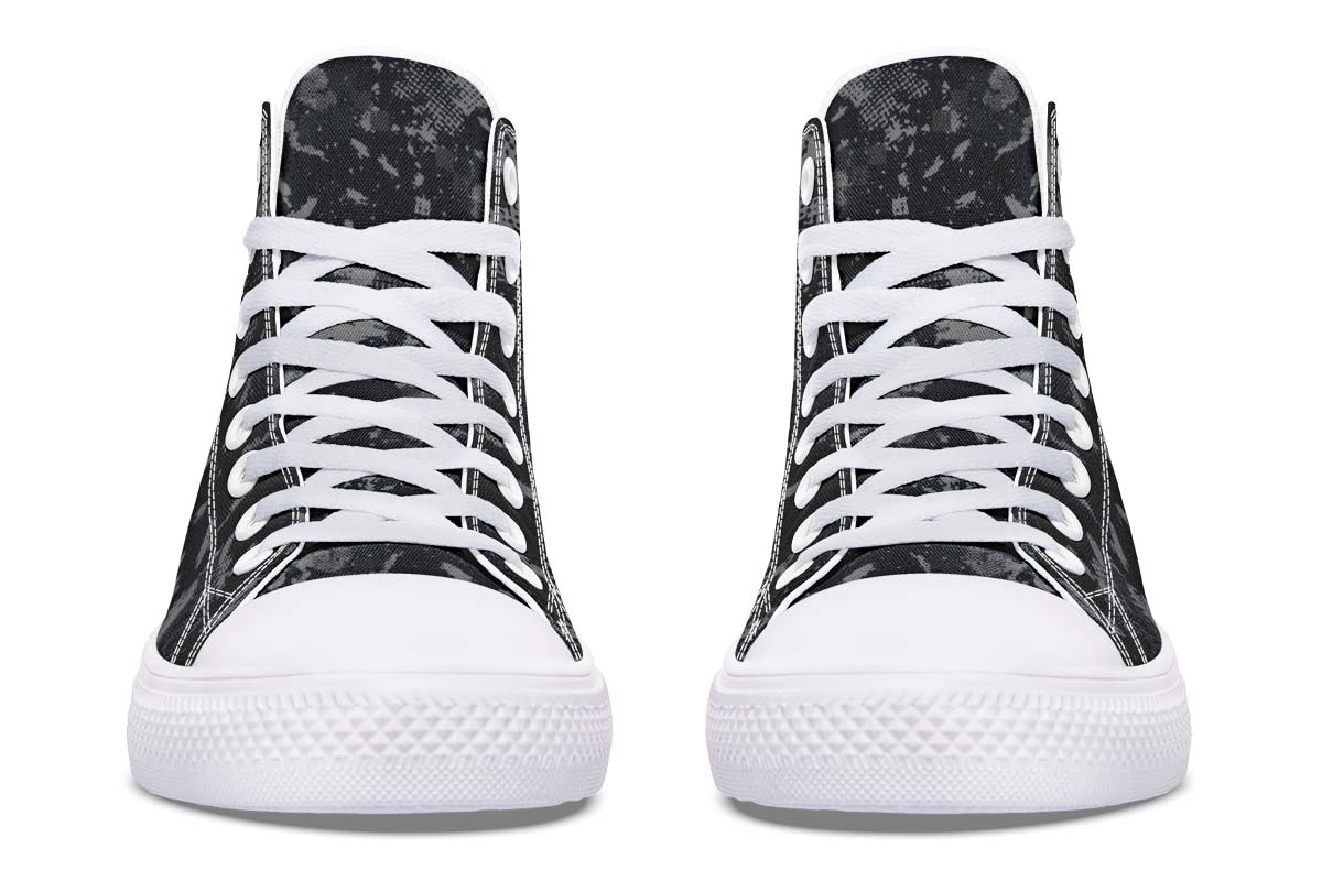 Printed Couple High-top Canvas Shoes