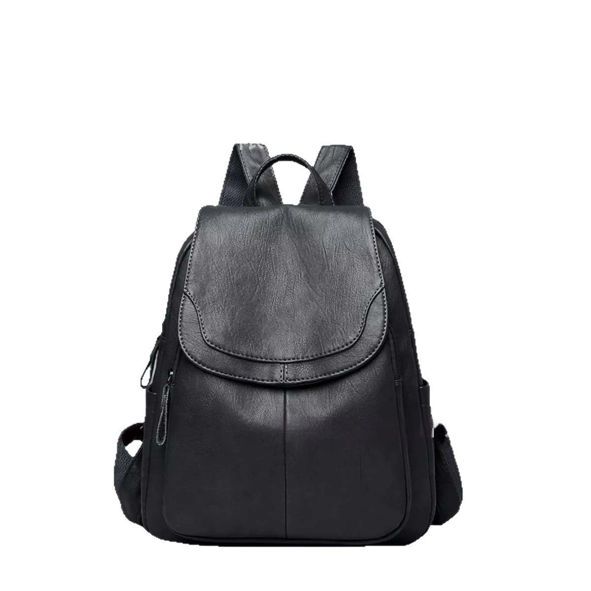 Women's Simple Travel Soft Leather Outdoor Backpack