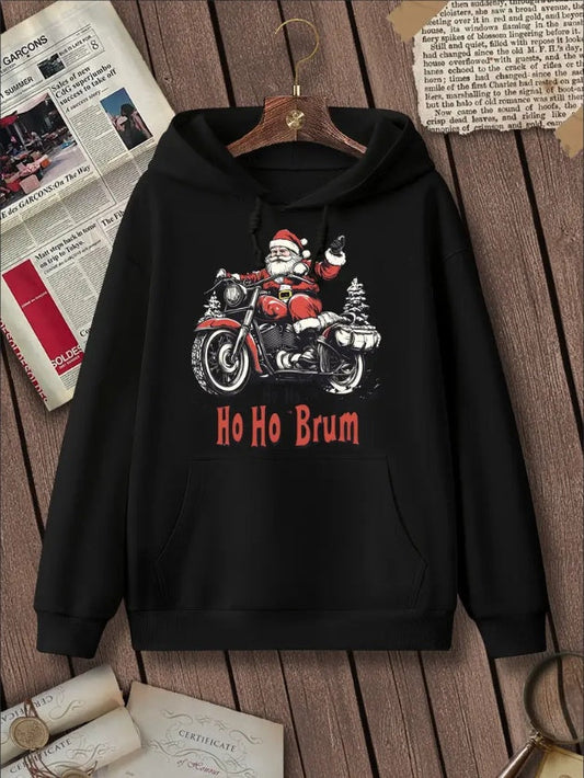 Sudadera con capucha Ciberpunk Navideña – Sudadera divertida con gráfico retro