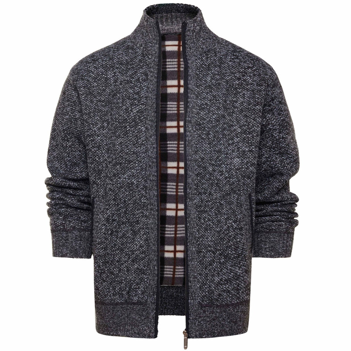 Wholesale Amazon 25 Cross-border Amazon Autumn And Winter Men's High Collar Velvet Thick Sweater Trend Slim Casual Wool