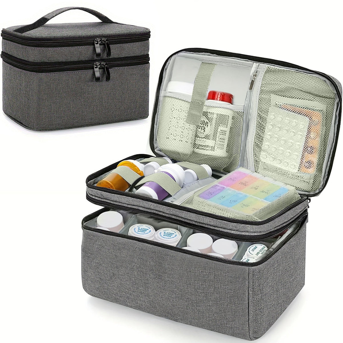 Portable First-Aid Emergency Organizer Handbag