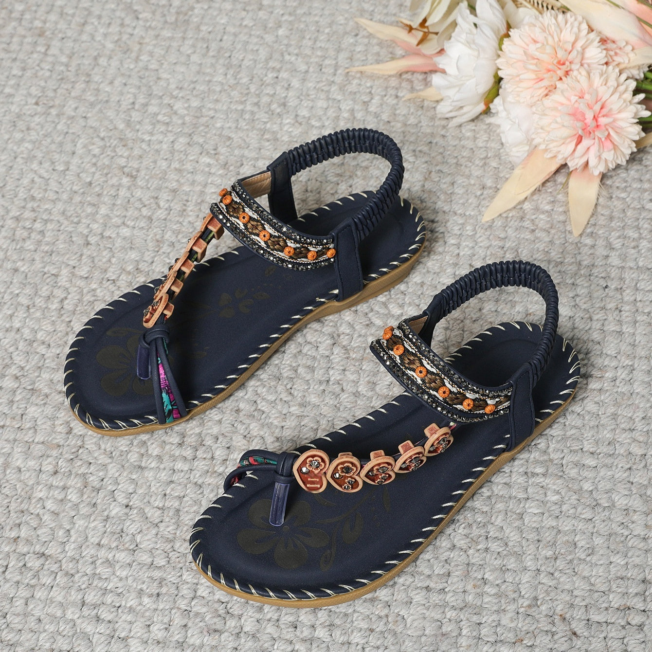 Women's Bohemian Beach Flat Sandals