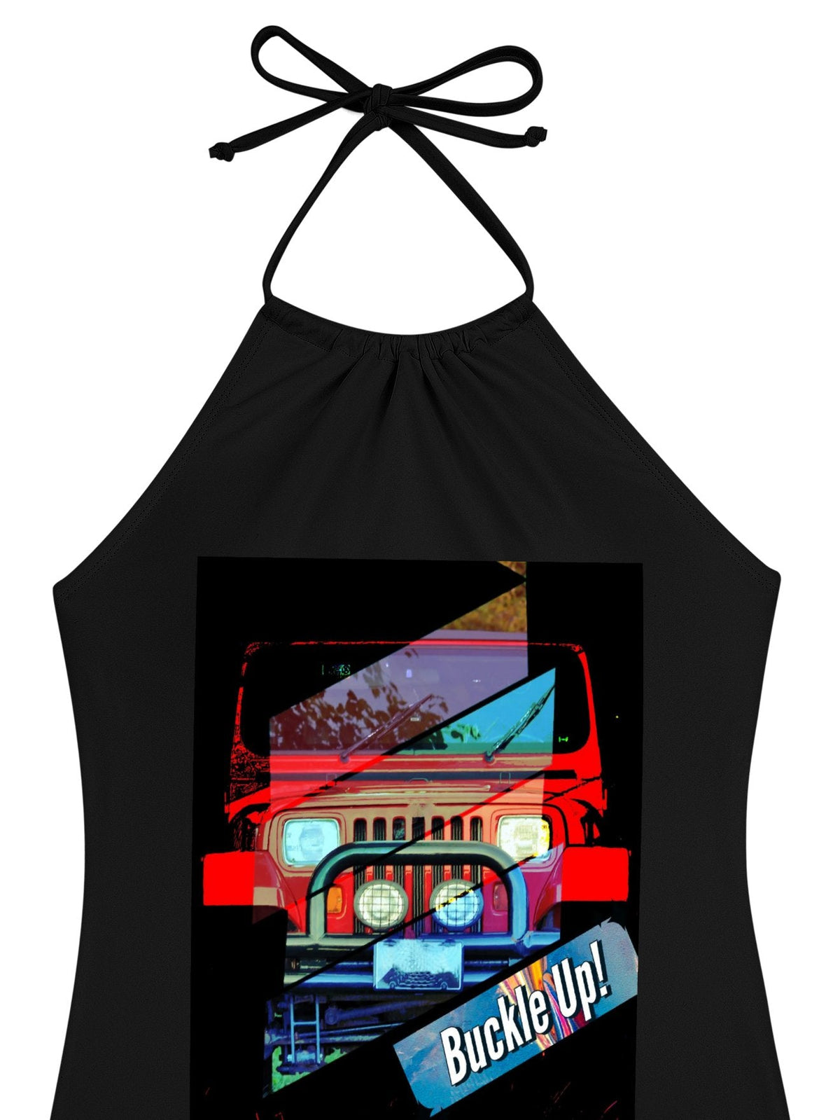 Buckle Up! 4-wheeler Drive Tankini Swimsuits with Shorts for Women
