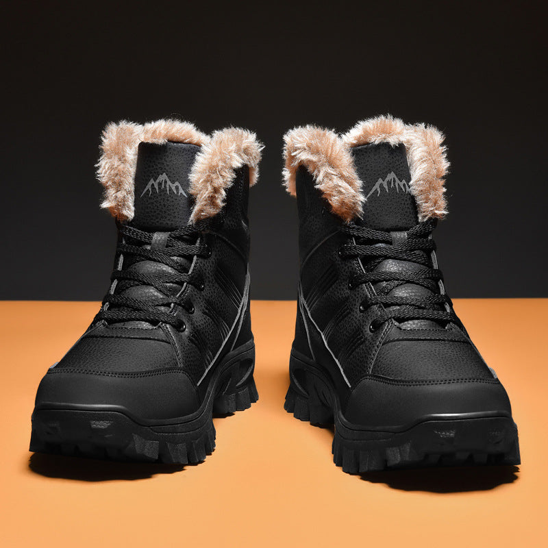 Men's High-Top Velvet Snow Boots
