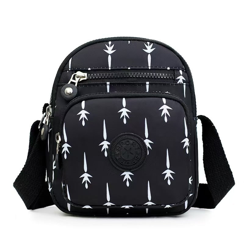 Lightweight Multi-Layer Oxford Cloth Crossbody Fashionable Small Square Bag