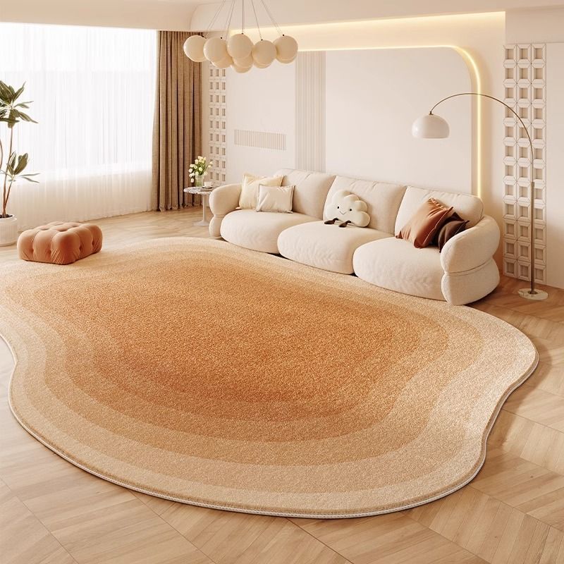 Cream Colored Stain-resistant And Easy To Maintain Cashmere Look Rug