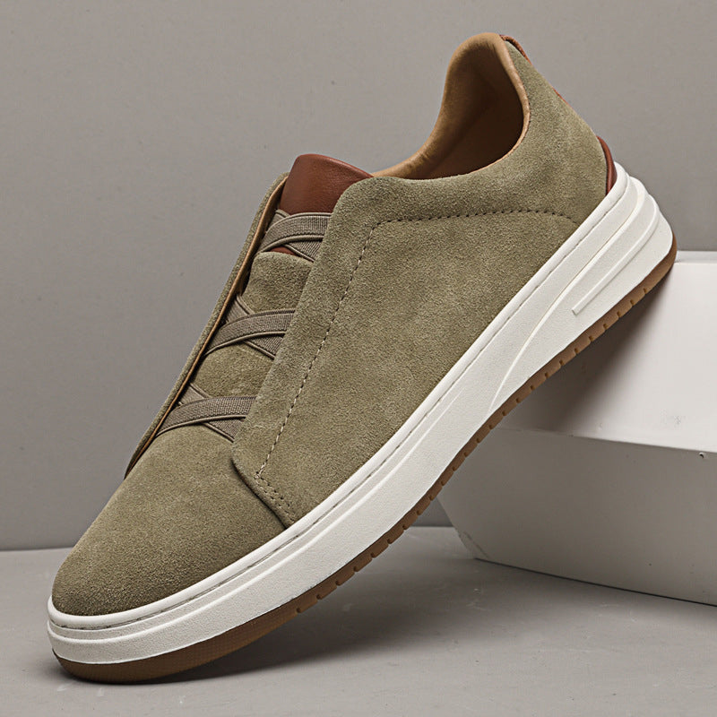 Men's European First Layer Cowhide Four Seasons Leisure Flats