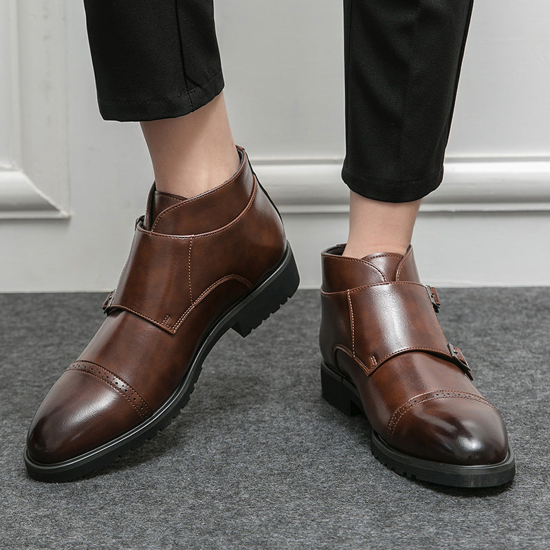 Men's High-Top Pointed Retro Martin Boots