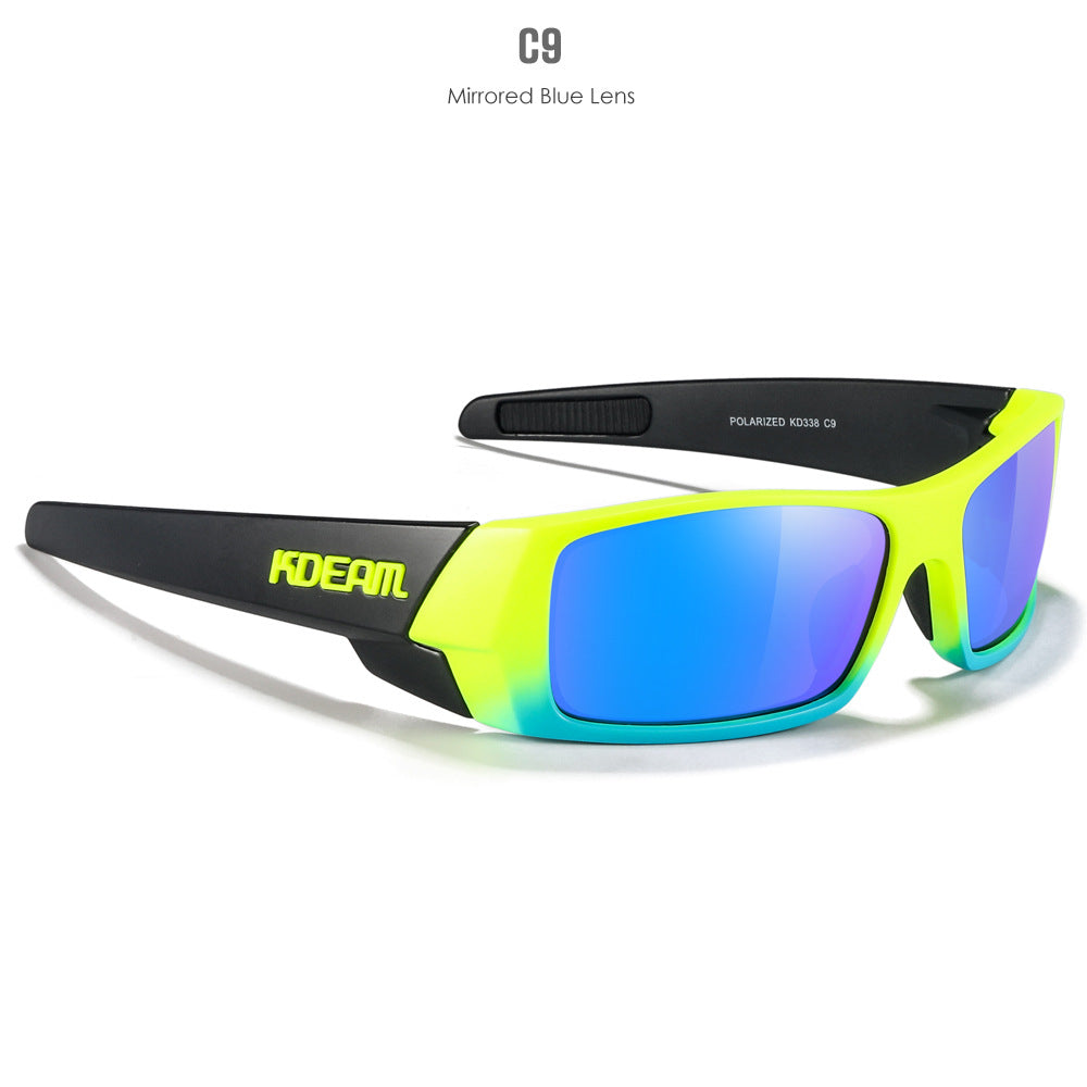 New Outdoor Sports Polarized Sunglasses Square Versatile Eye Protection Colorful Sunglasses