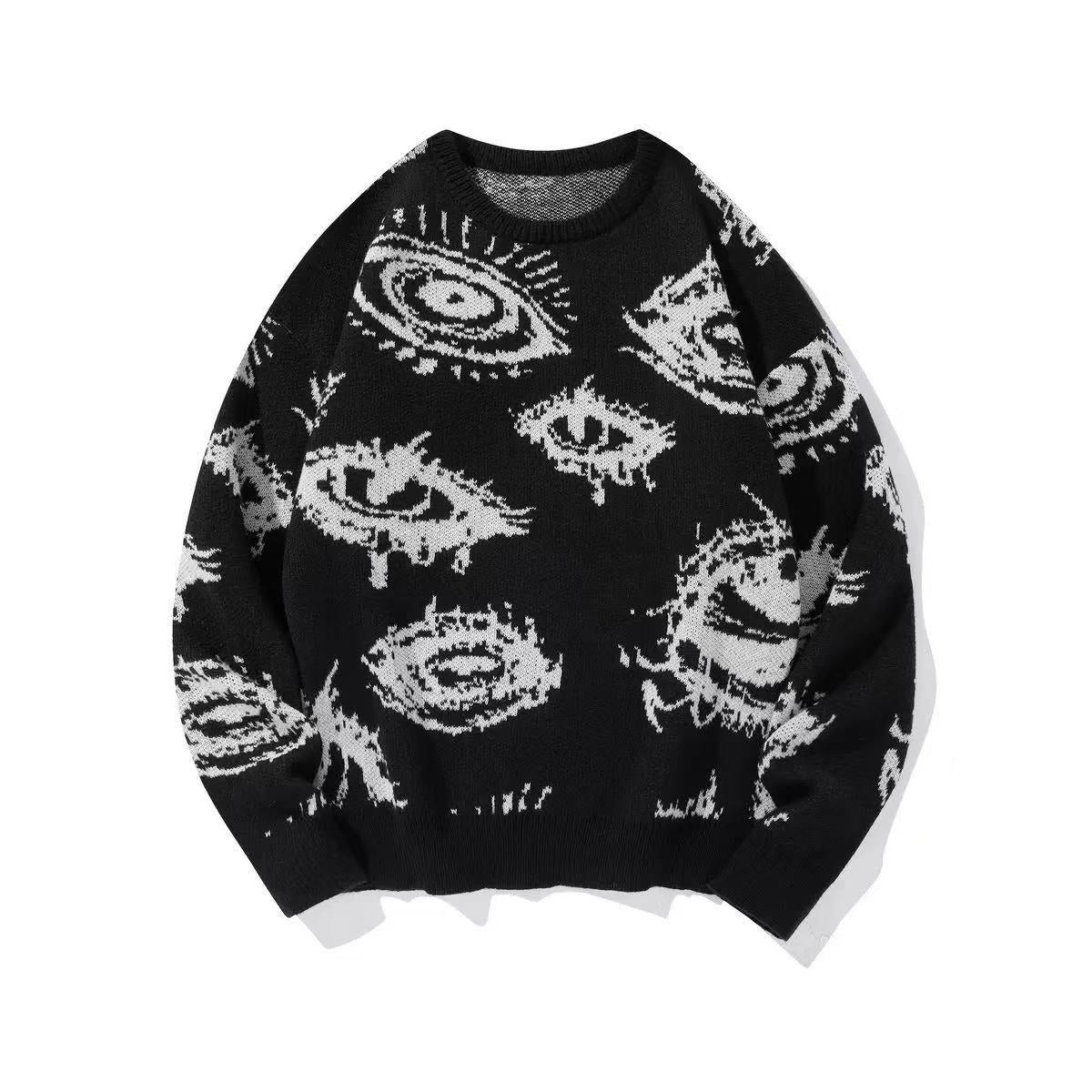 Round-neck Long-sleeve Loose-fitting Sweater